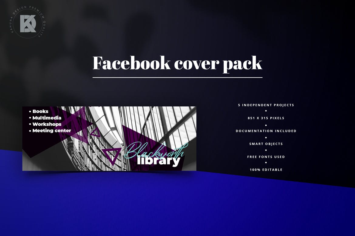 行业通用Facebook主页Banner设计模板16设计网精选 Facebook Cover Banners Pack插图(5)