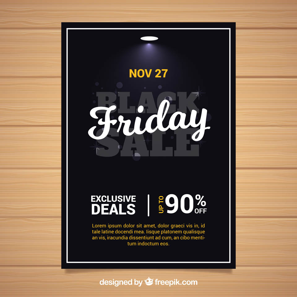 第四弹：30+黑色星期五促销广告物料素材 Black Friday Sales Graphics插图(20)