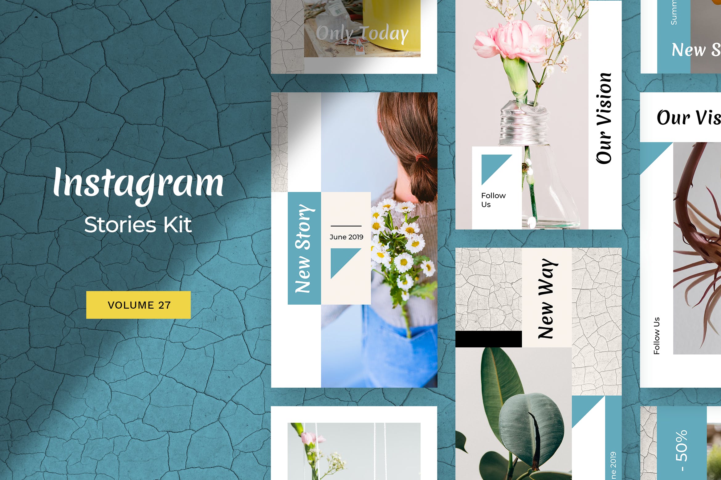 Instagram社交新媒体品牌故事设计模板16设计网精选 Instagram Stories Kit (Vol.27)插图