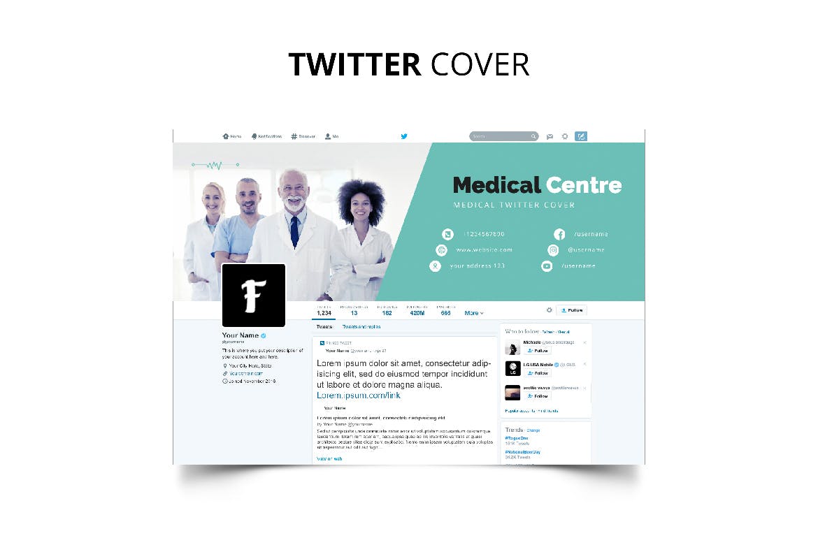 医疗机构/私人诊所社交媒体推广设计素材包 Medical Centre Social Media Kit插图(9)