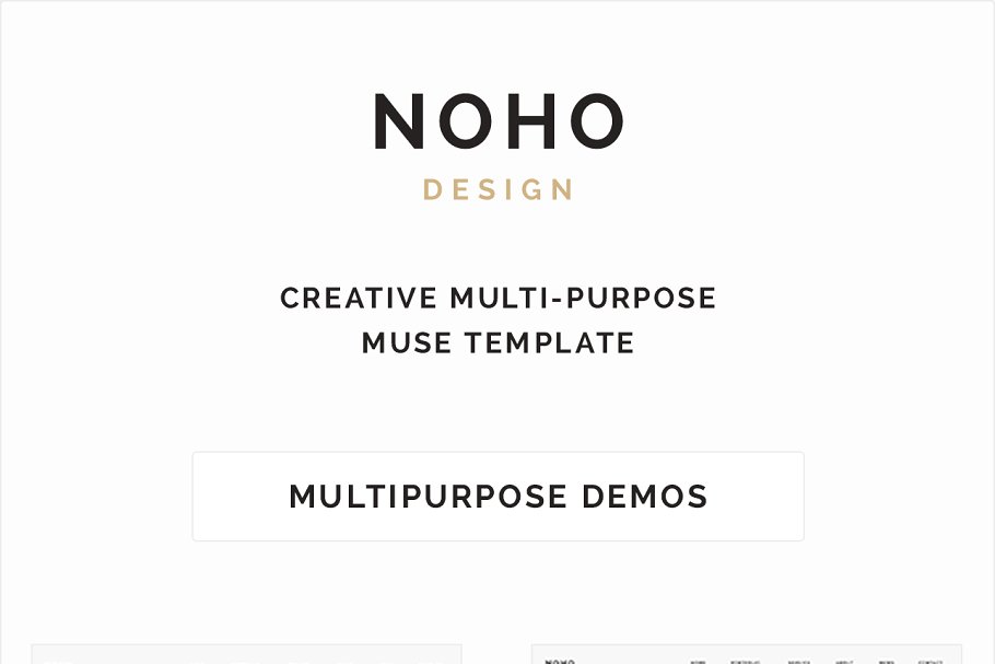 现代简约创意多用途Muse网站模板素材库精选 NOHO – Creative Muse Template插图(5)