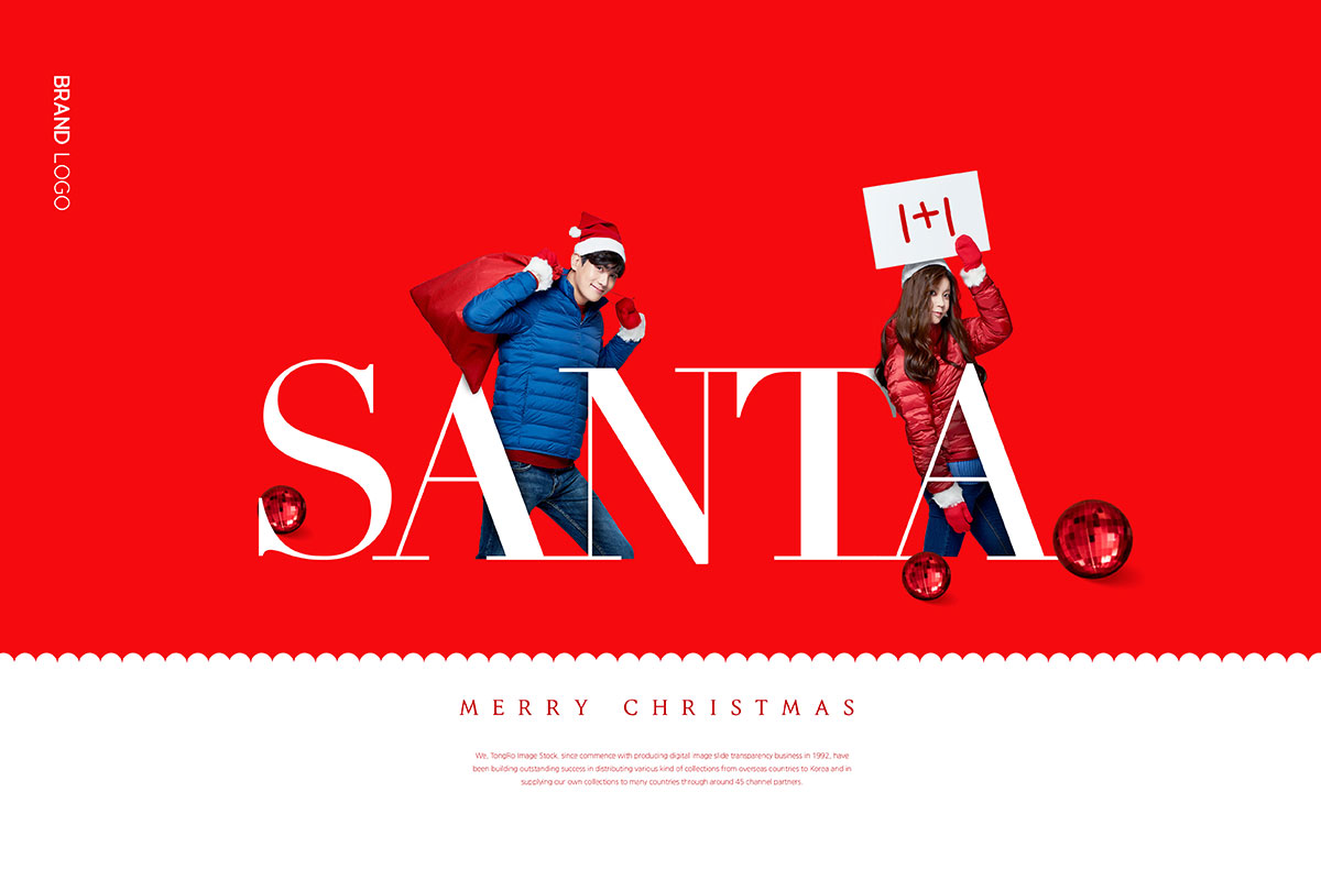 圣诞冬装促销宣传电商广告Banner模板插图