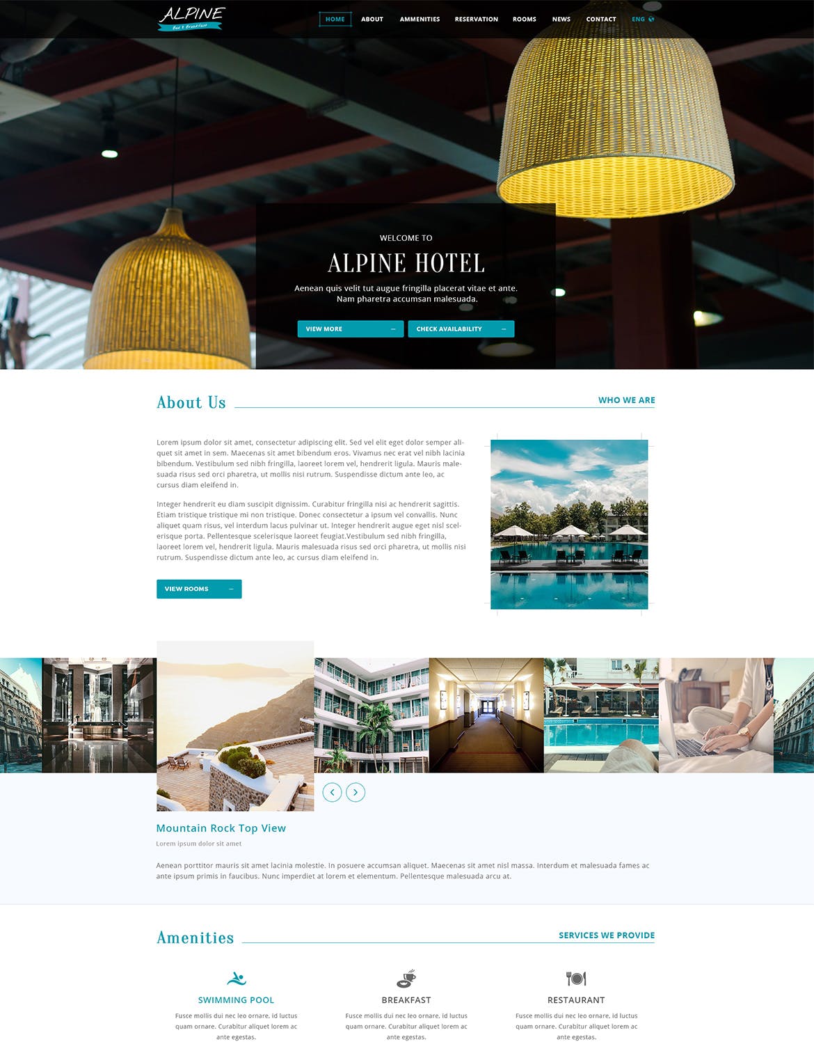 酒店品牌官网建设HTML模板素材库精选下载 Alpine插图(3)