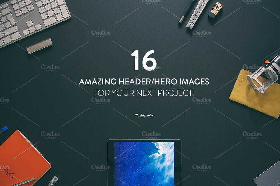 16款巨无霸、头部焦点图&大Banner广告模板16设计网精选 16 Hero/Header images Vol.1插图