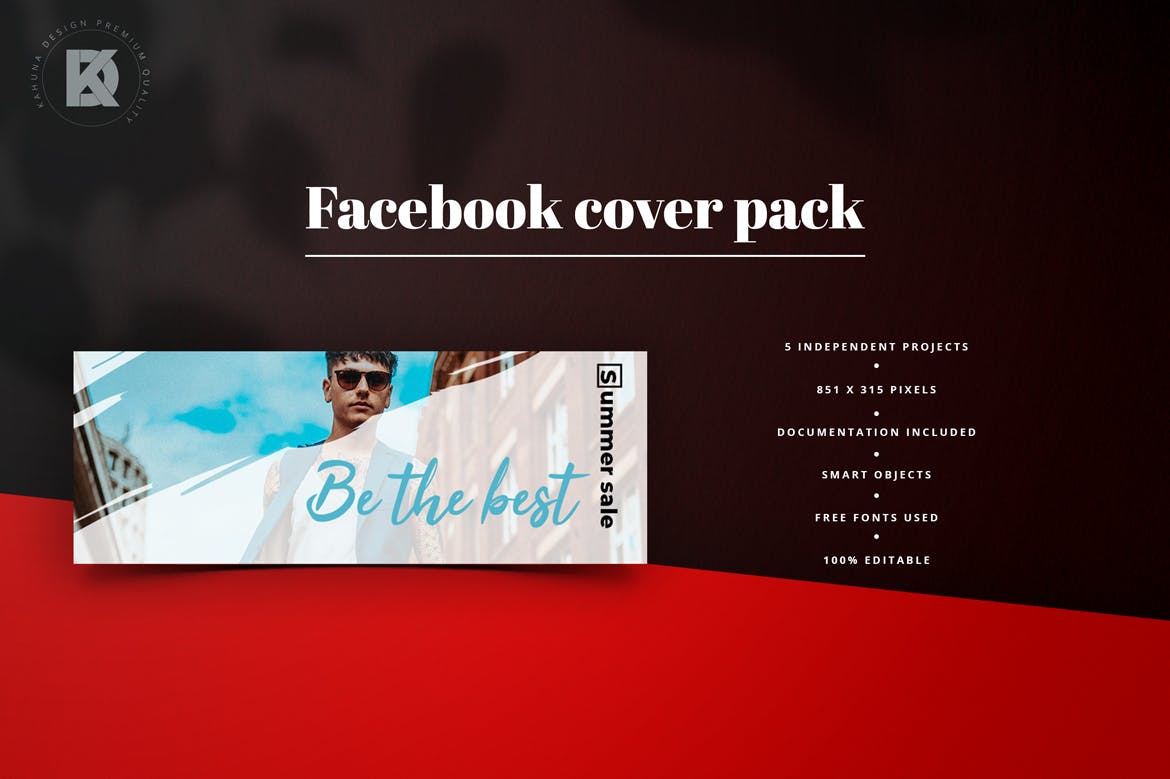 时尚品牌Facebook封面设计模板素材库精选 Fashion Facebook Cover Pack插图(3)