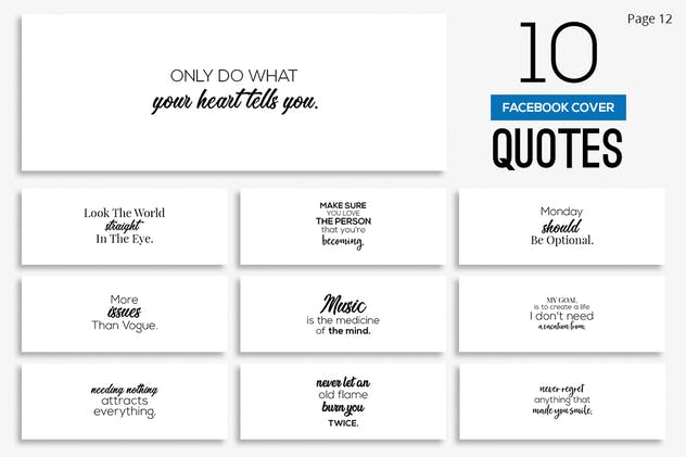 200款Facebook封面引语设计模板素材库精选 200 Facebook Cover Quotes插图(12)