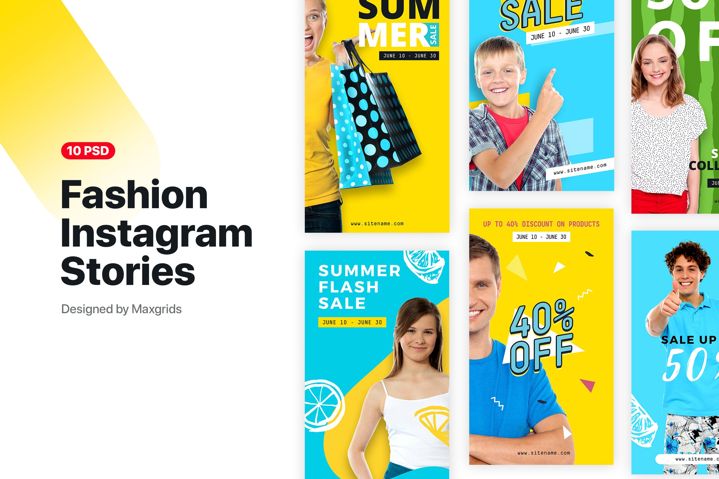 Instagram社交时尚品牌故事设计模板非凡图库精选 Instagram Fashion Stories 1.0插图