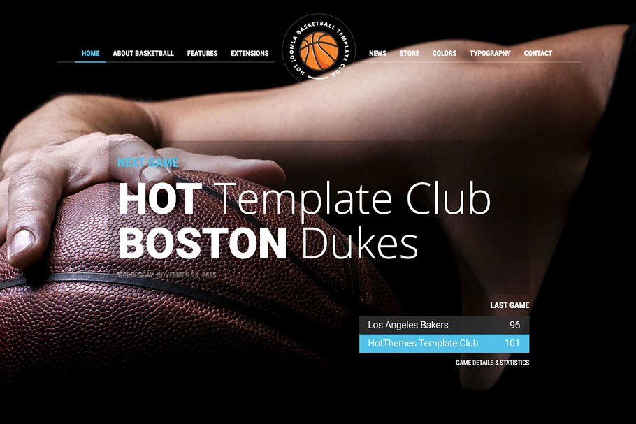 篮球训练营篮球主体Joomla主题模板16设计网精选 Hot Basketball插图(5)