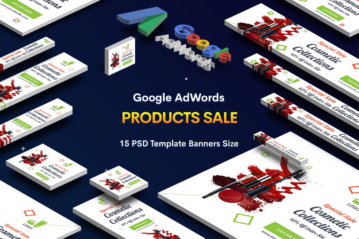 15款产品促销谷歌广告Banner设计模板 Product Sale Banners Ad插图(1)