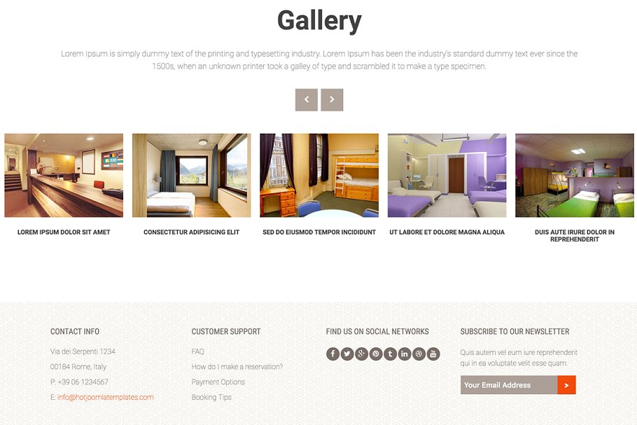 热门酒店民宿预订网站Joomla模板16设计网精选 Hot Hostel插图(5)