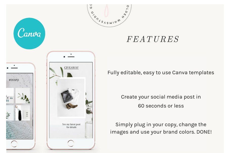 极简主义品牌社交媒体宣传Canva模板素材库精选 CANVA Fresh Insta Stories插图(1)