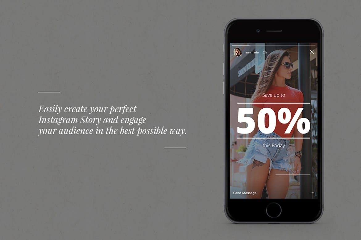 10款Instagram社交电商促销广告设计模板16设计网精选 Shop Instagram Stories插图(2)