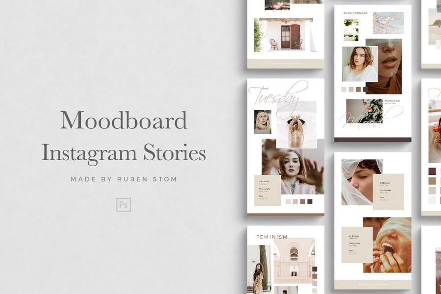 时尚生活Moodboard-Instagram故事模板16设计网精选插图(8)