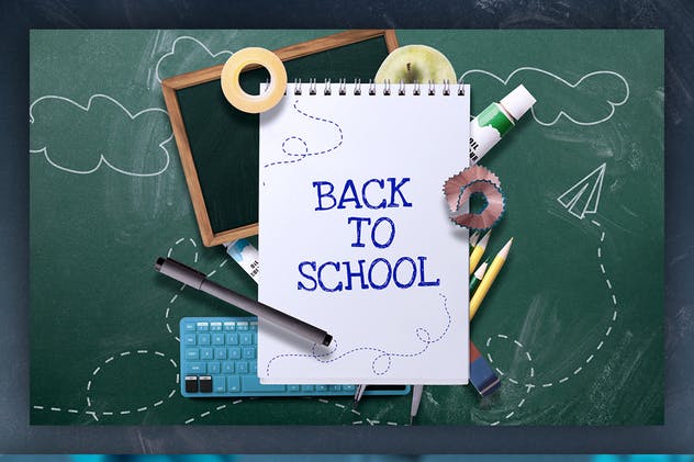 开学季校园主题场景巨无霸广告模板 Back To School – 10 Premium Hero Image Templates插图(3)