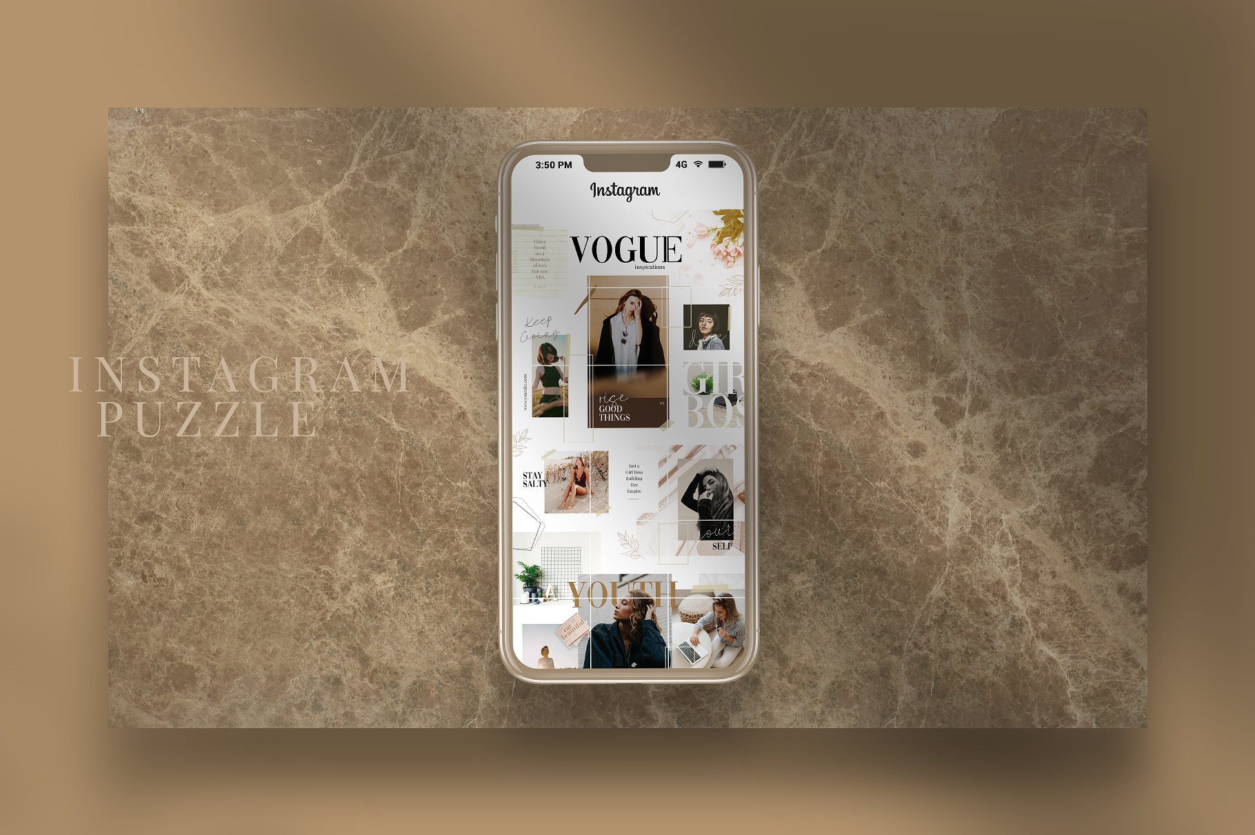 时尚高端的Instagram社交媒体拼图模板16设计网精选 Vogue – instagram puzzle [psd]插图(5)