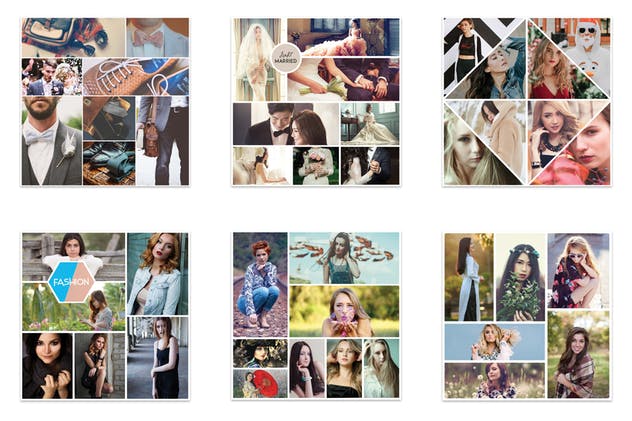 10款Instagram社交媒体人物照片拼图设计模板普贤居精选v1 10 Instagram Mood Board Templates V1插图(1)
