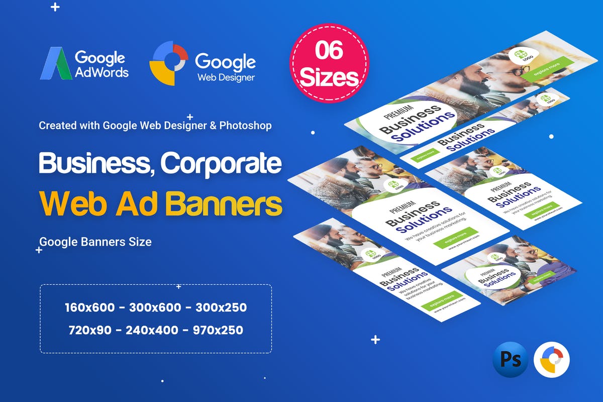 商业/企业品牌宣传推广谷歌Banner素材库精选广告模板 Business, Corporate Banners HTML5 D26 – GWD插图