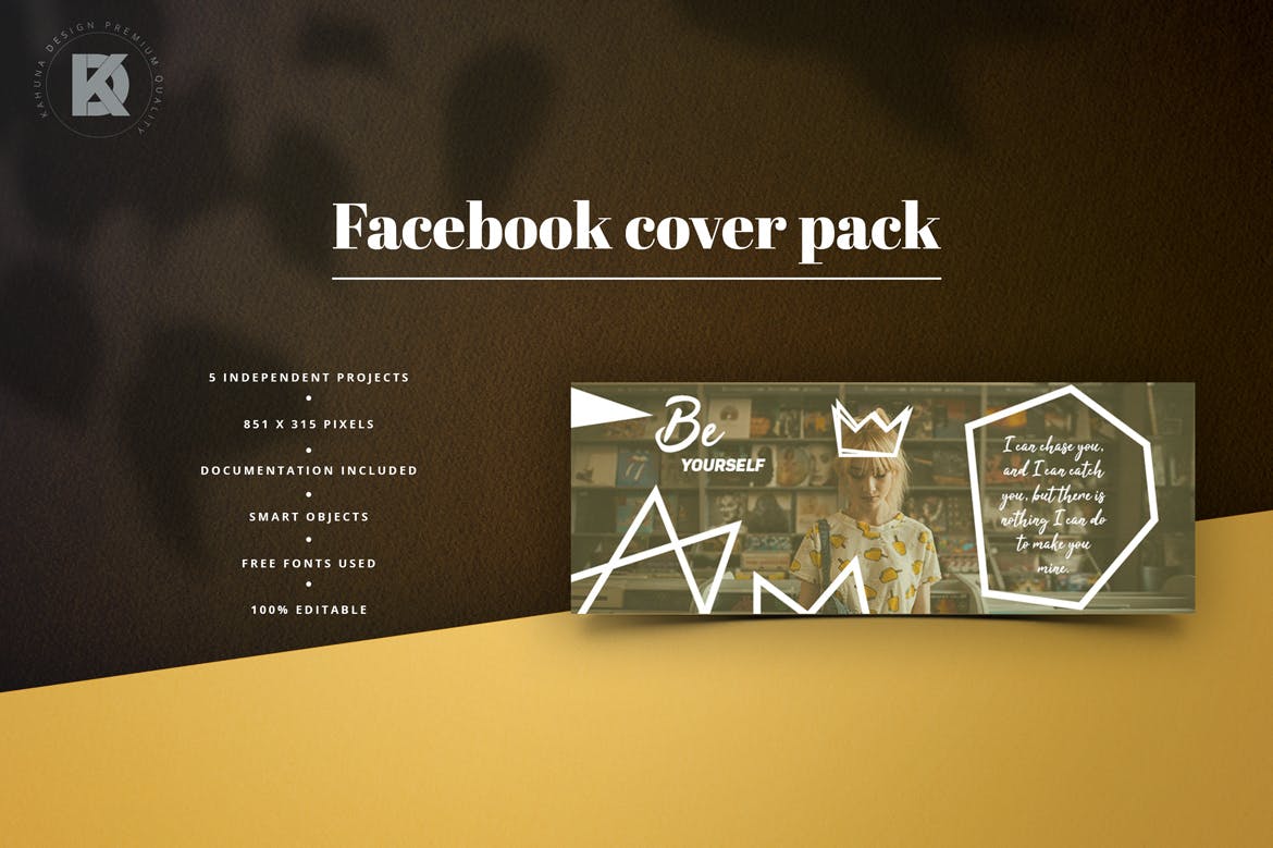 音乐节/音乐演出活动Facebook主页封面设计模板普贤居精选 Music Facebook Cover Pack插图(2)