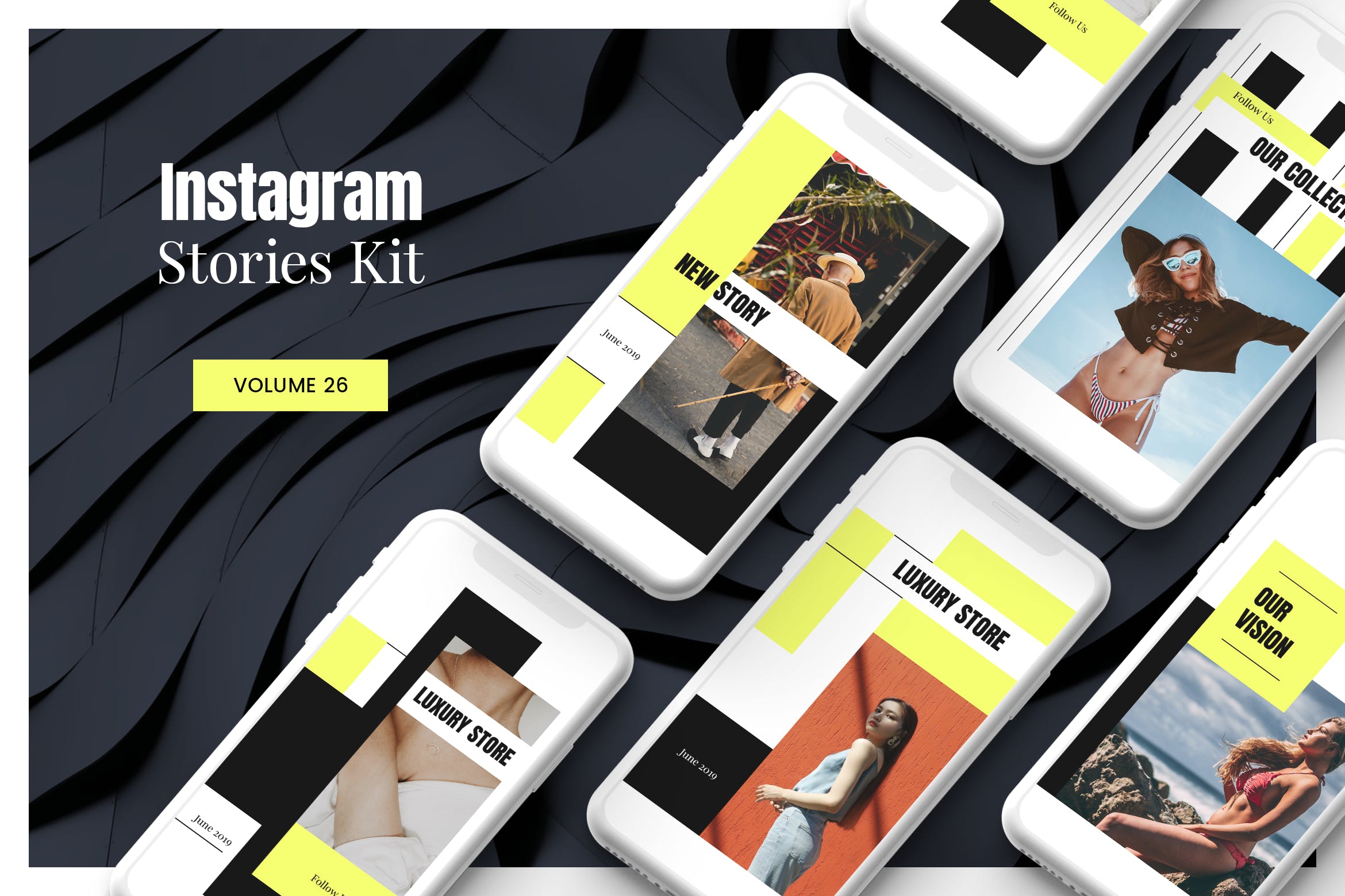 Instagram社交媒体时尚品牌宣传推广设计素材 Instagram Stories Kit (Vol.26)插图