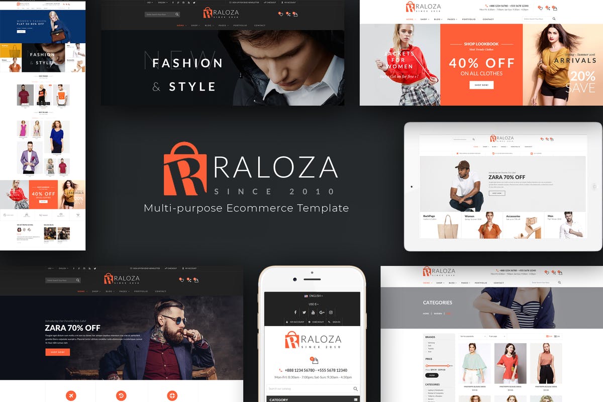 时尚服饰响应式电商网站PrestaShop主题 Raloza – Fashion Responsive PrestaShop Theme插图