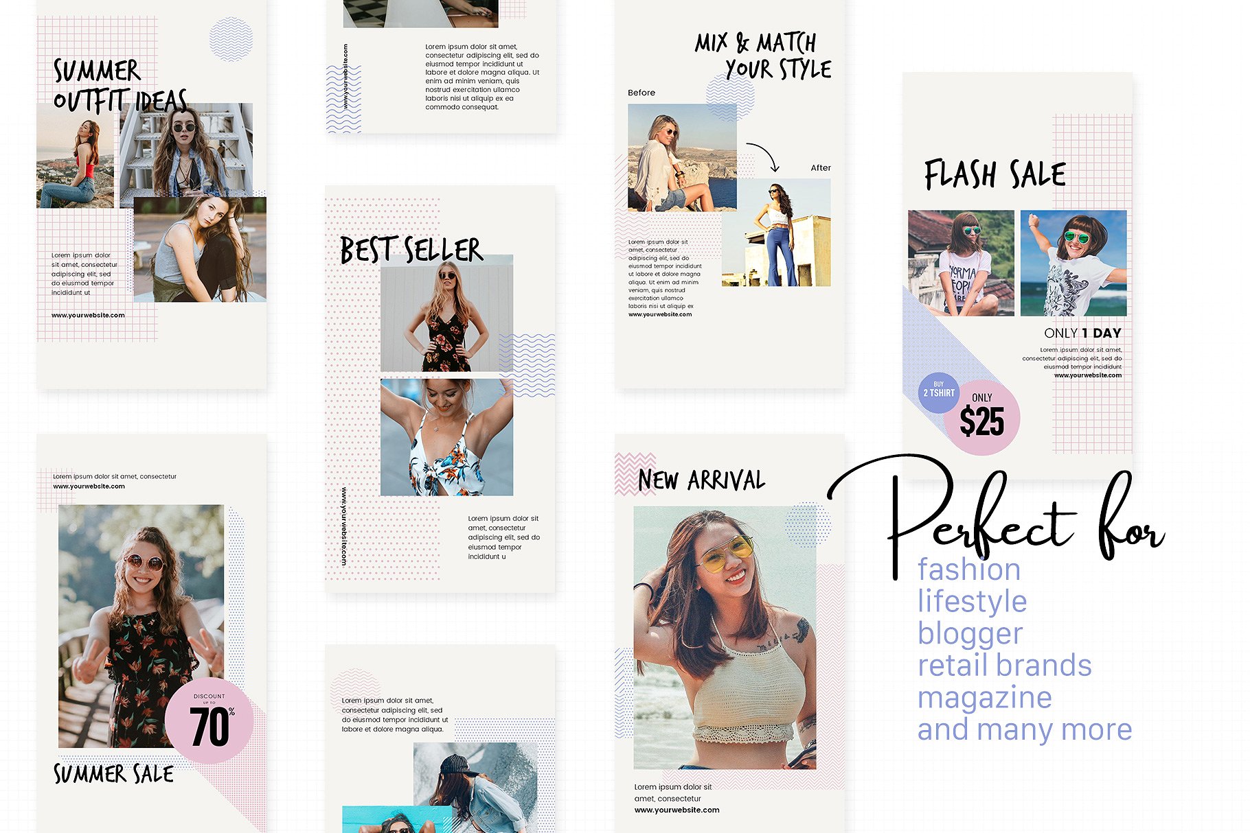 Instagram社交媒体故事贴图模板素材库精选套装 Instagram Stories Pack – POLA插图(2)