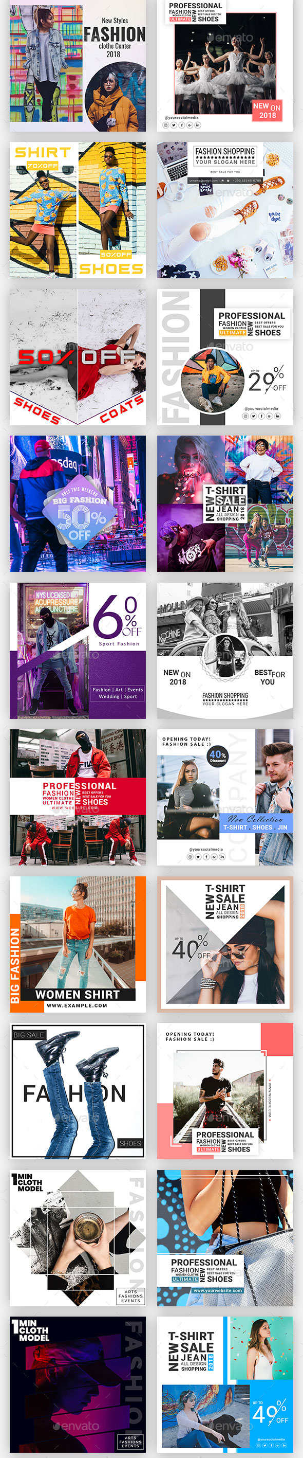 时尚简约的Instagram故事模板16图库精选合辑 Instagram Post & Stories [psd,jpg]插图(5)