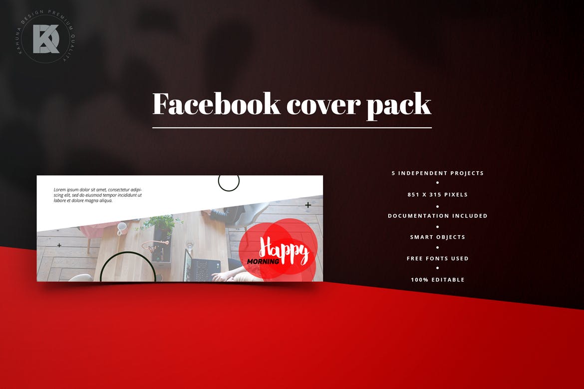 代理行销Facebook封面设计模板素材库精选 Agency Marketing Facebook Cover Pack插图(5)