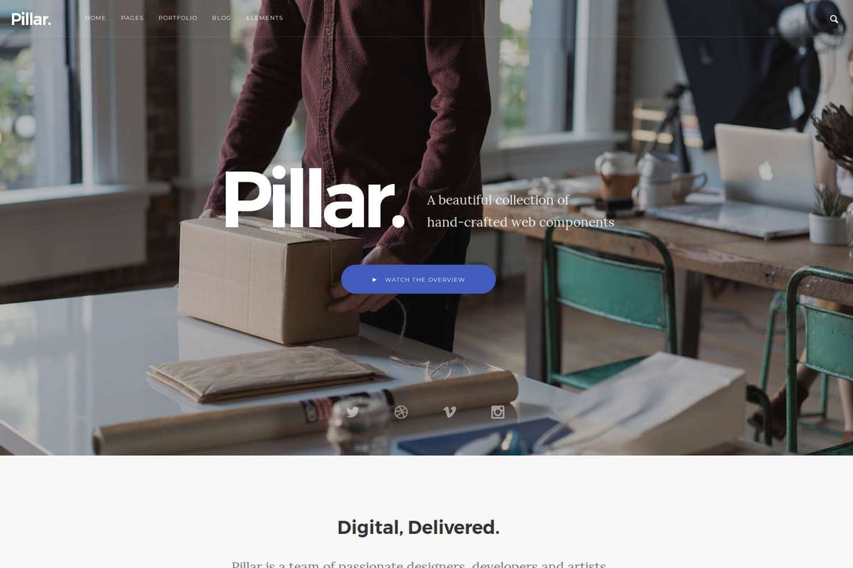 响应式多用途创业公司网站Drupal主题模板16图库精选 Pillar – Multipurpose Drupal 8 Theme插图