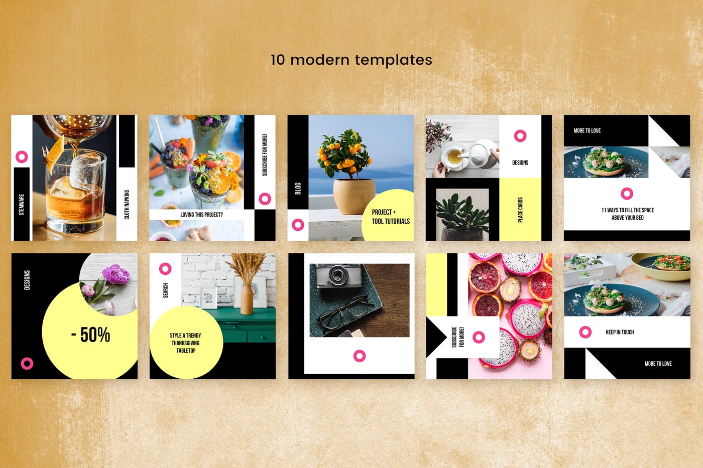 品牌社交运营设计素材模板素材库精选v19 Modern Social Media Kit (Vol. 19)插图(1)