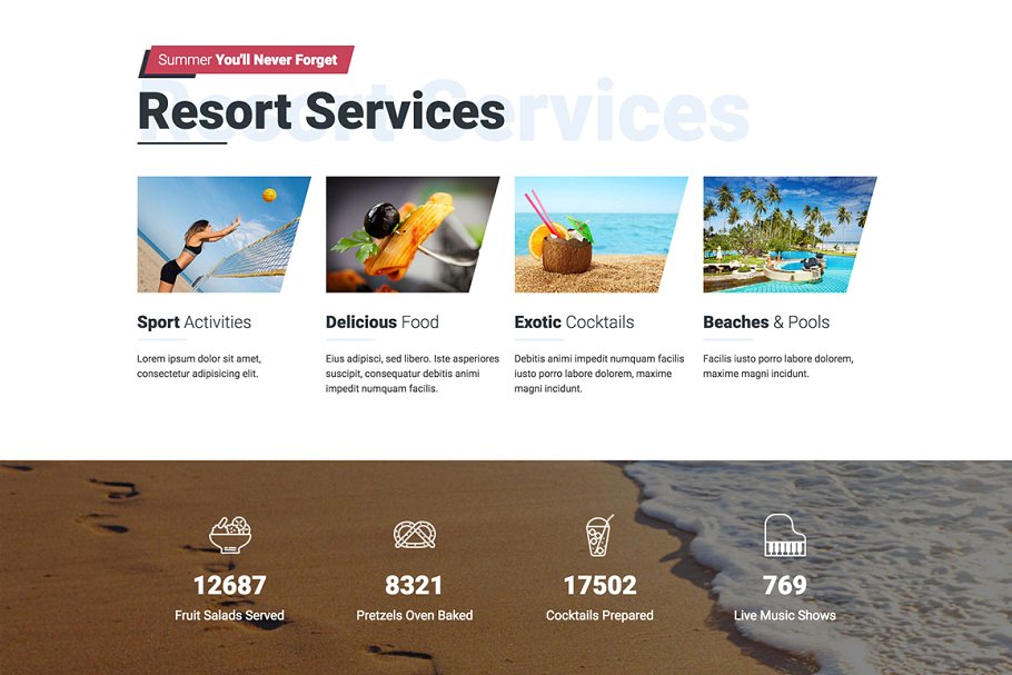 热带海岛旅游天堂旅游主题Joomla主题模板16图库精选 Hot Paradise插图(2)