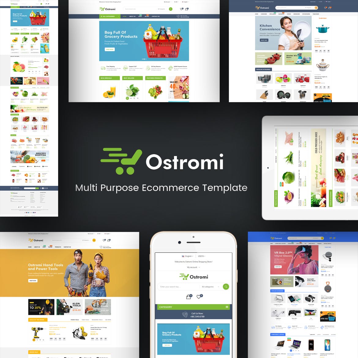 综合电商平台网站Opencart主题模板非凡图库精选下载 Ostromi – OpenCart Theme插图(1)