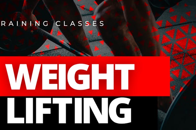 健身/举重和健身俱乐部社交媒体宣传物料素材 Weightlifting Fitness – Social Media Kit插图(9)