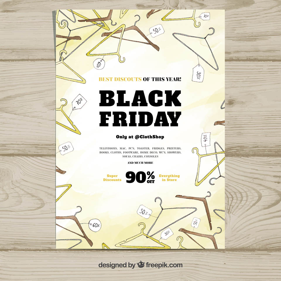第四弹：30+黑色星期五促销广告物料素材 Black Friday Sales Graphics插图(23)