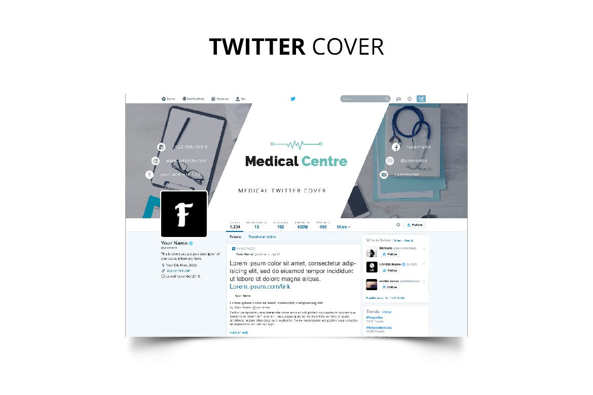医疗机构/私人诊所社交媒体推广设计素材包 Medical Centre Social Media Kit插图(10)