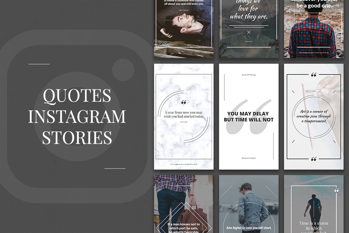 10款Instagram社交引语贴文设计模板非凡图库精选 Quotes Instagram Stories插图