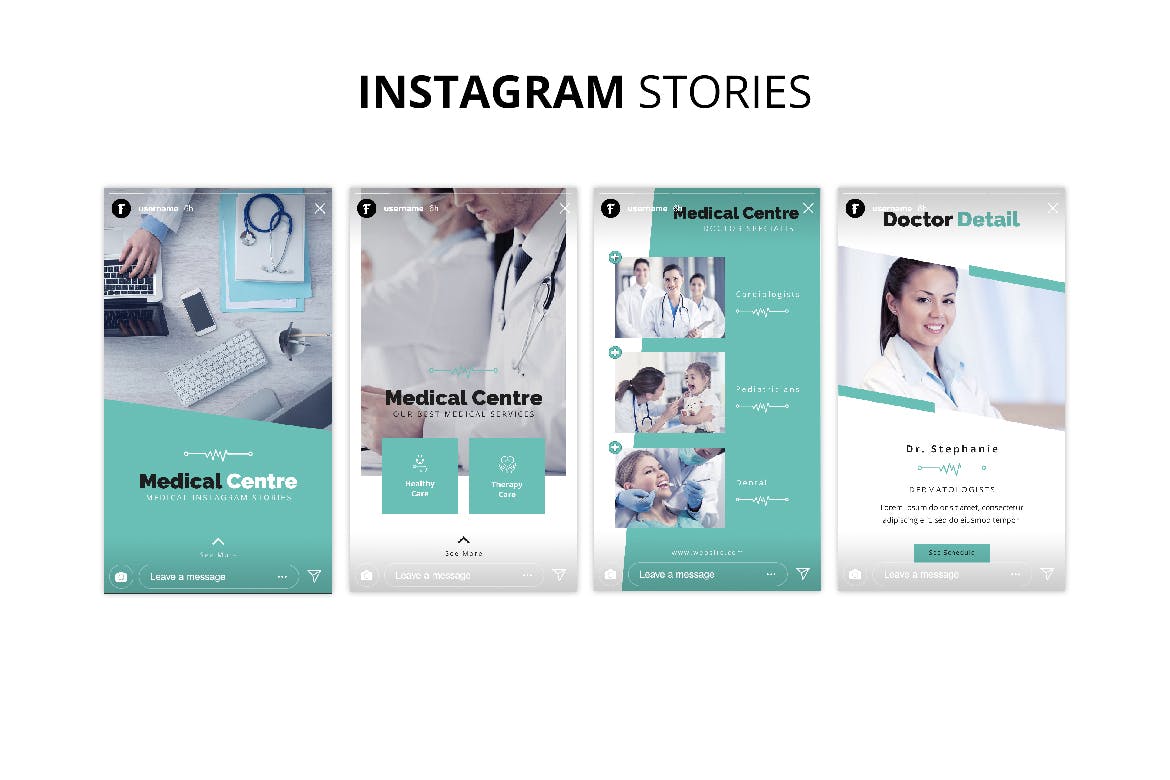 医疗机构/私人诊所社交媒体推广设计素材包 Medical Centre Social Media Kit插图(6)