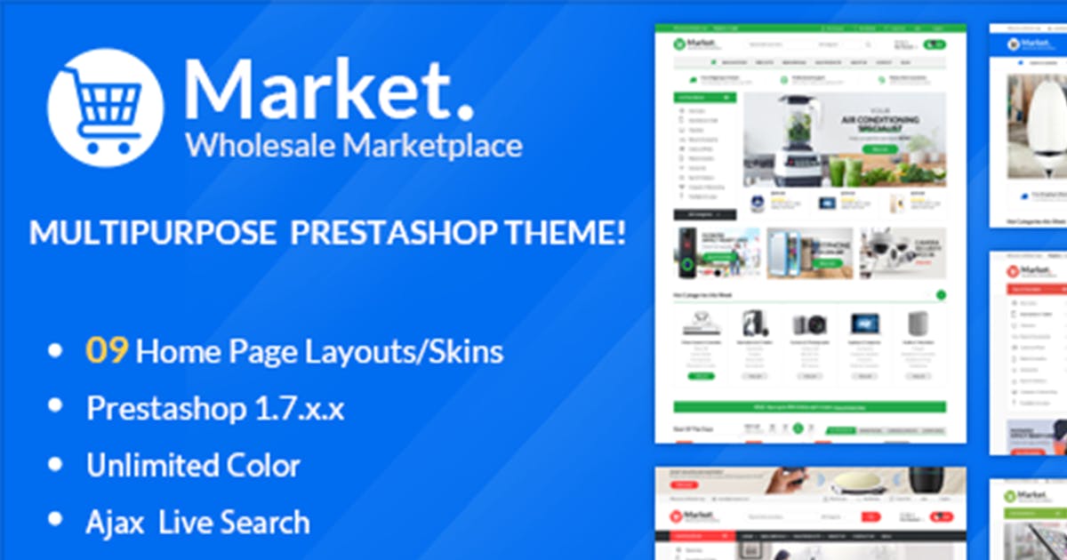 响应式多用途网上商城Prestashop网站系统主题模板非凡图库精选 Themes Market Responsive Prestashop 1.7插图