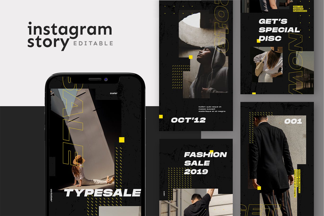 Instagram社交媒体自媒体品牌宣传设计模板16设计网精选素材 Instagram Story Template插图