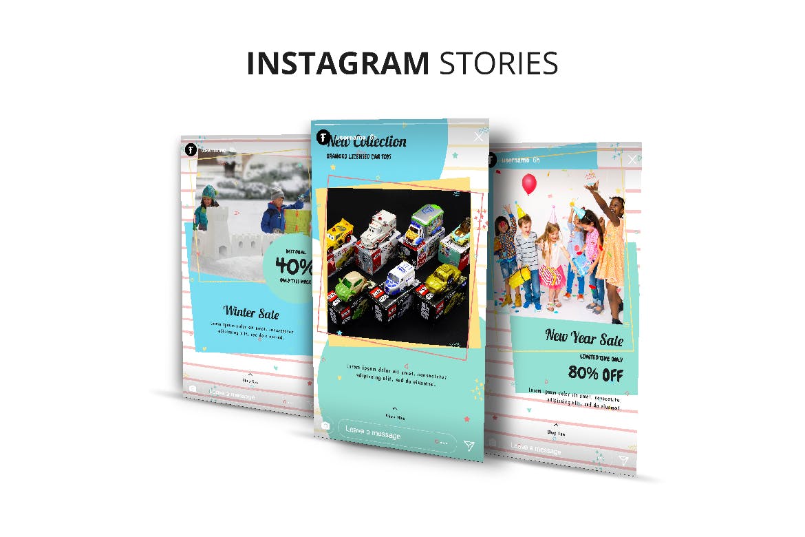 玩具及礼品店Instagram品牌故事设计模板16图库精选 Toys & Gift Shop Instagram Stories插图(4)