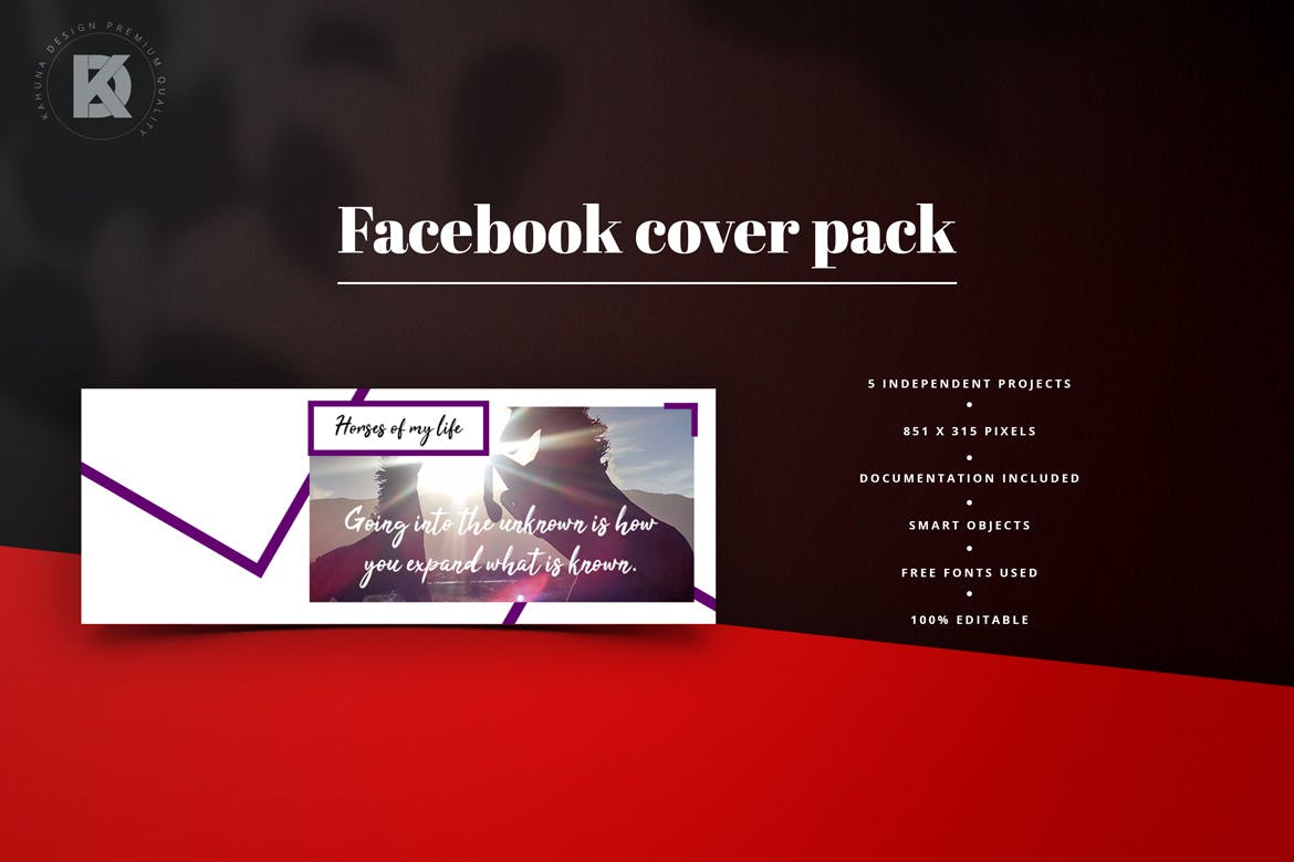 5款Facebook主页促销广告封面设计模板素材库精选 Facebook Cover Pack插图(3)