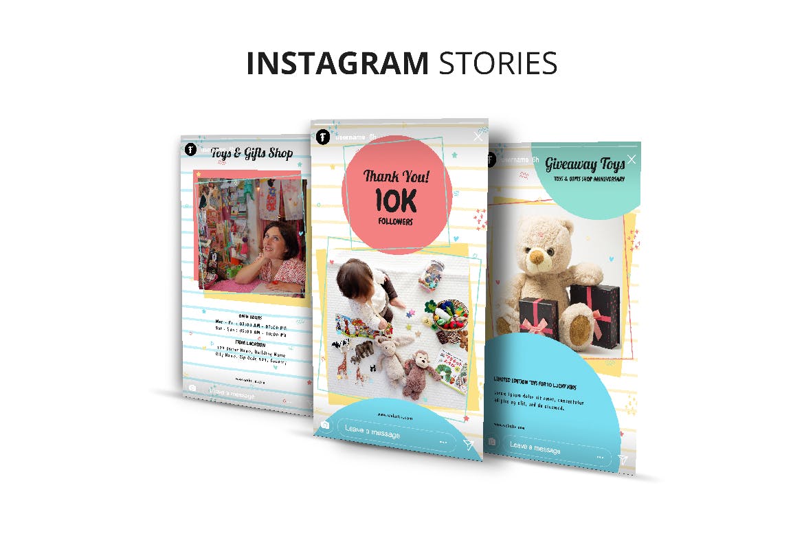 玩具及礼品店Instagram品牌故事设计模板普贤居精选 Toys & Gift Shop Instagram Stories插图(5)