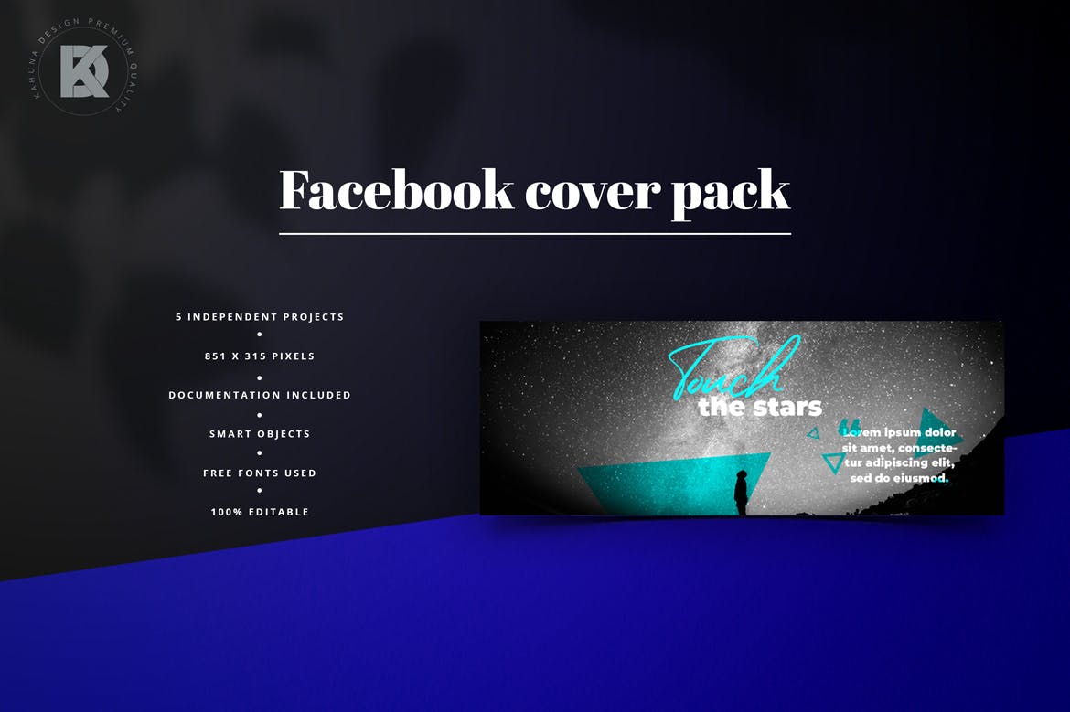 行业通用Facebook主页Banner设计模板非凡图库精选 Facebook Cover Banners Pack插图(4)