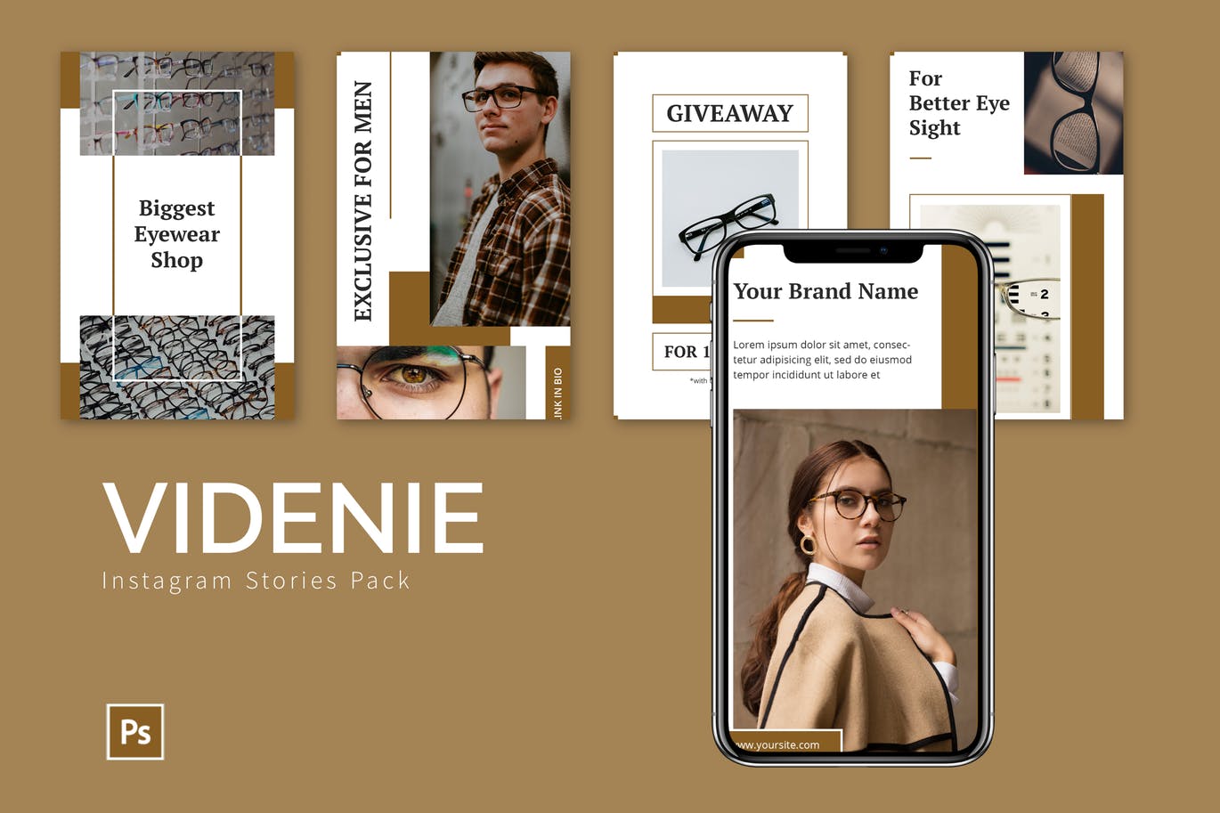 时尚饰品品牌推广Instagram设计模板16设计网精选 Videnie – Instagram Story Pack插图