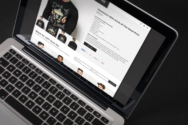 时尚电子商务网站Adobe Muse模板素材库精选 Shoppee – Stylish eCommerce Muse Template插图(4)
