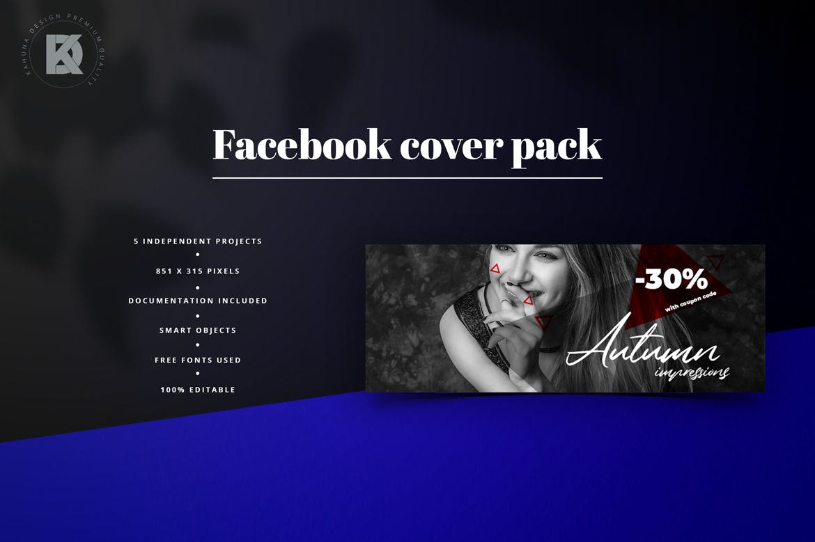 行业通用Facebook主页Banner设计模板素材库精选 Facebook Cover Banners Pack插图(2)