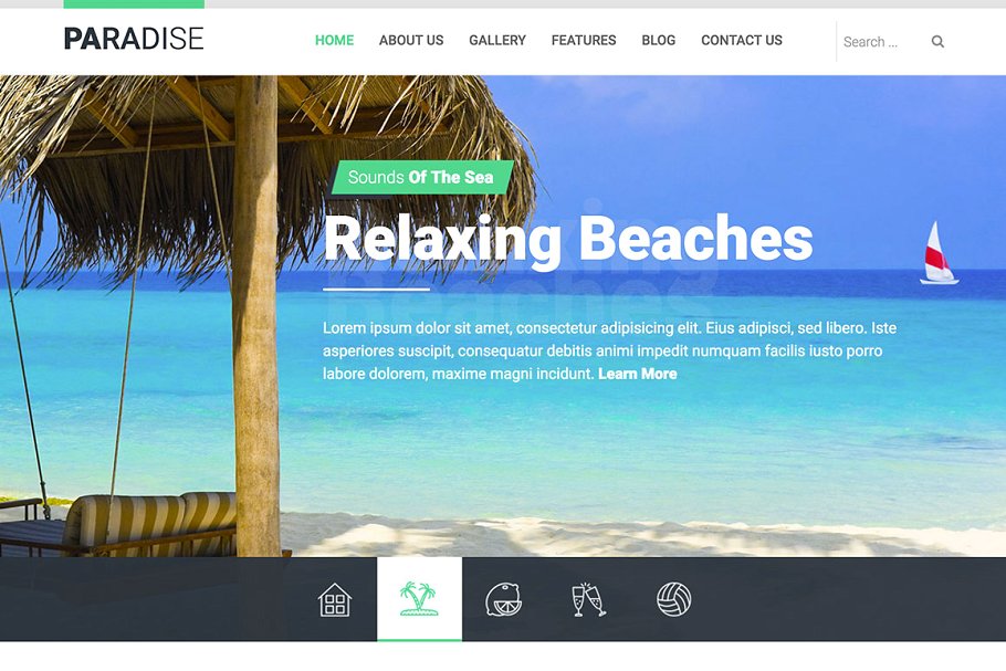 热带海岛旅游天堂旅游主题Joomla主题模板16设计网精选 Hot Paradise插图(6)