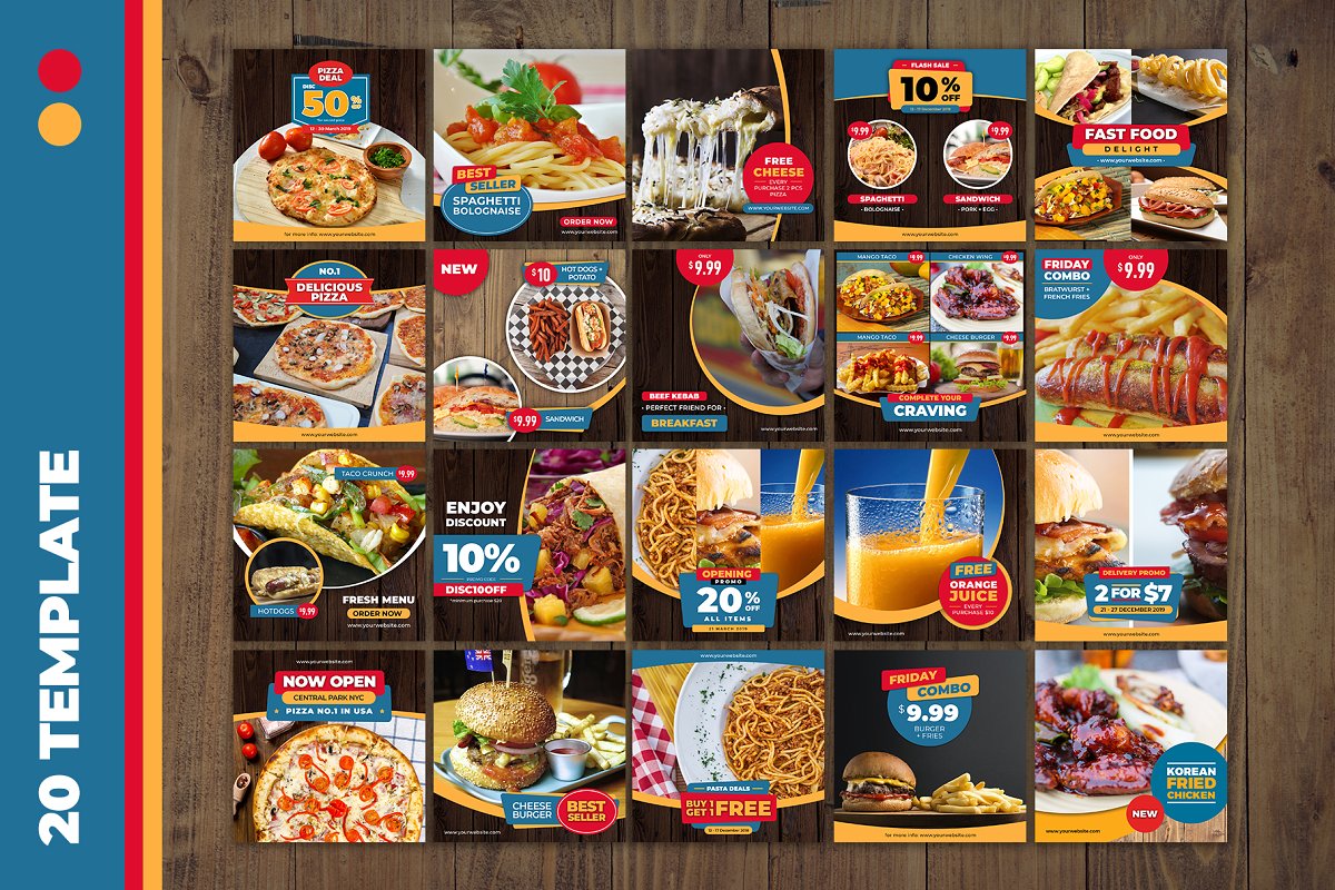 快餐美食 – Instagram社交媒体故事模板16图库精选套装插图