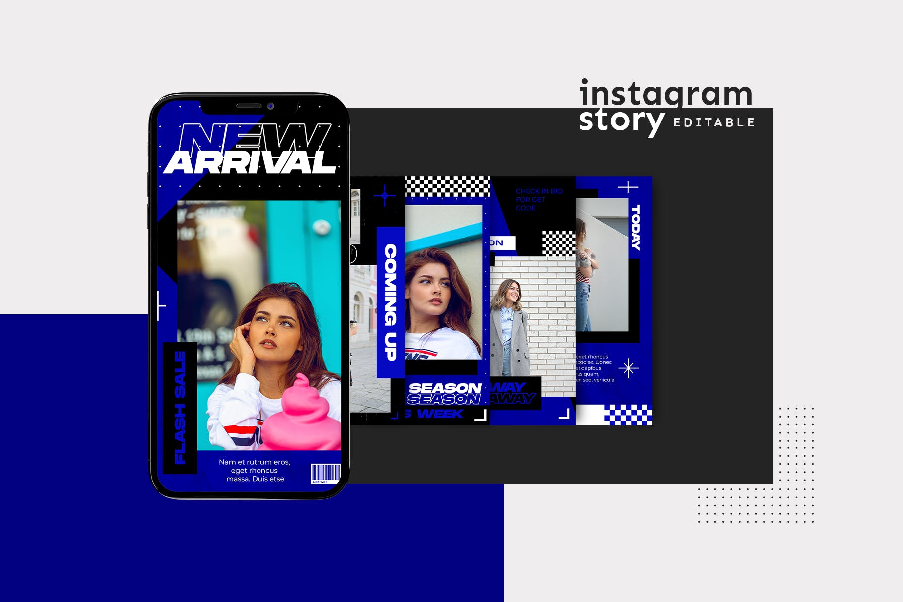 Instagram社交平台新品发布推广设计模板16设计网精选 Instagram Story Template插图(1)