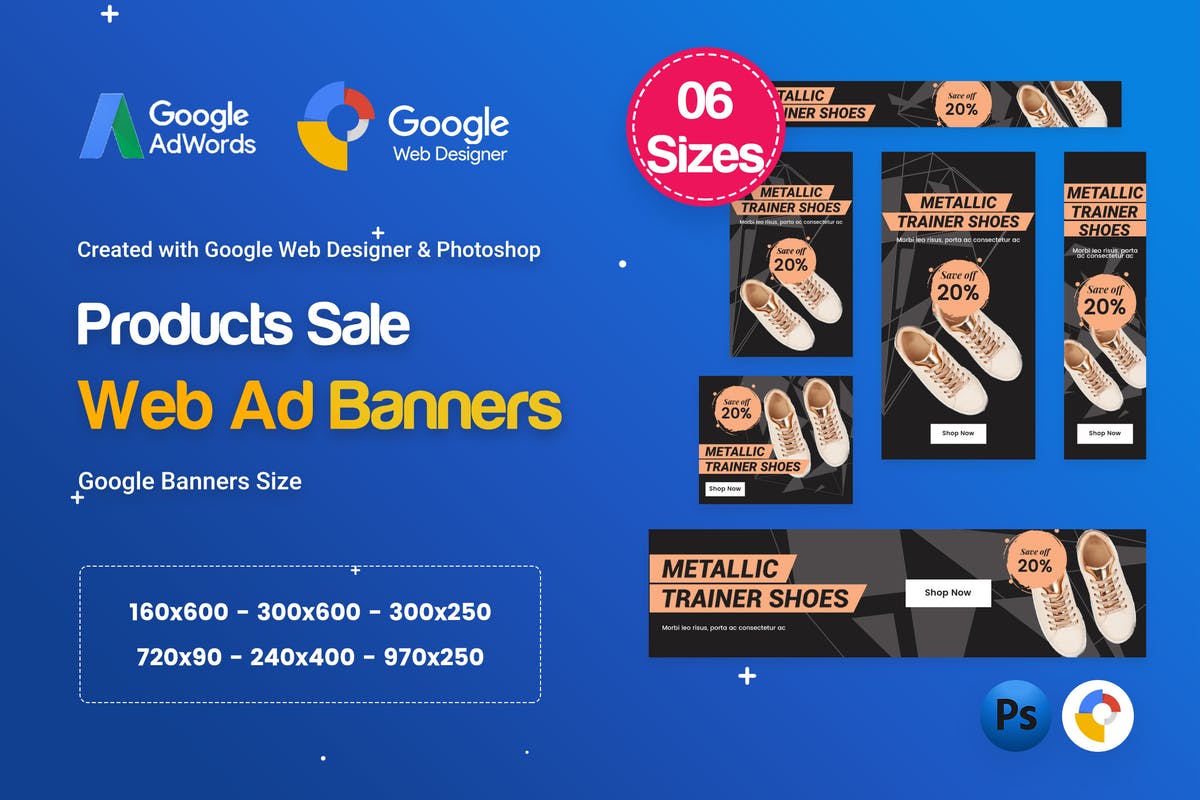 谷歌广告平台电商促销广告Banner设计素材 Product Sale Banners HTML5 D50 Ad – GWD & PSD插图