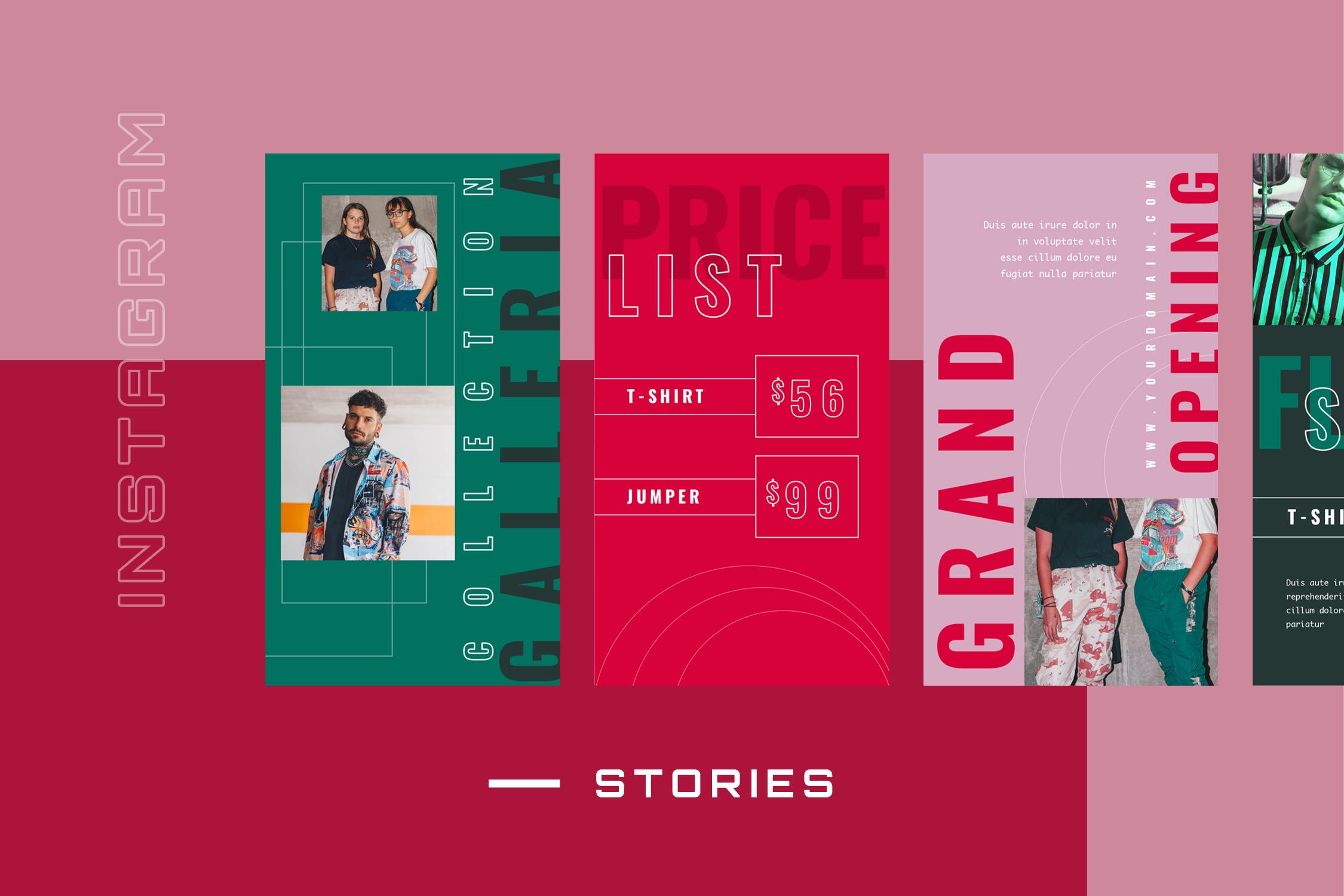 Instagram社交平台品牌故事设计模板素材库精选素材 Eighten – Instagram Stories – Social Media Kit插图(1)